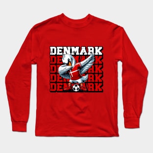 Denmark Team Pride Tee - Swan Soccer Star Long Sleeve T-Shirt